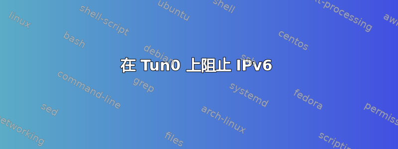 在 Tun0 上阻止 IPv6