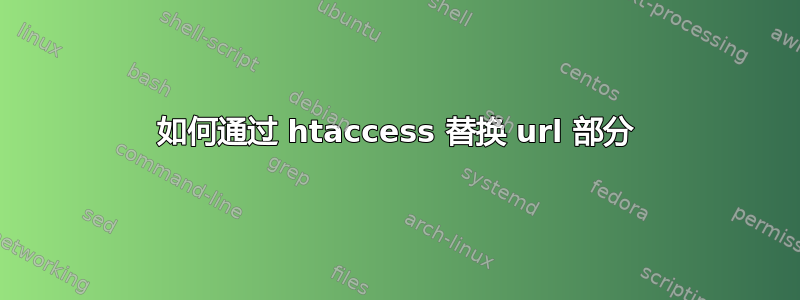 如何通过 htaccess 替换 url 部分