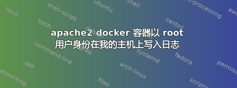 apache2 docker 容器以 root 用户身份在我的主机上写入日志