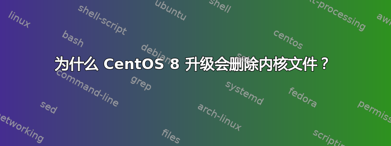 为什么 CentOS 8 升级会删除内核文件？