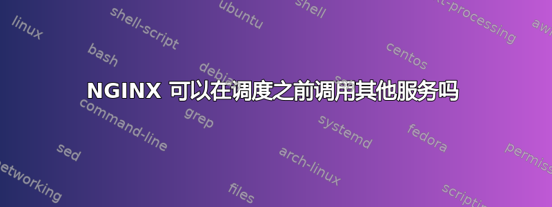 NGINX 可以在调度之前调用其他服务吗