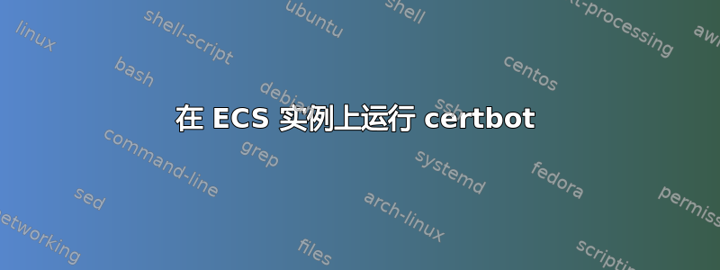 在 ECS 实例上运行 certbot