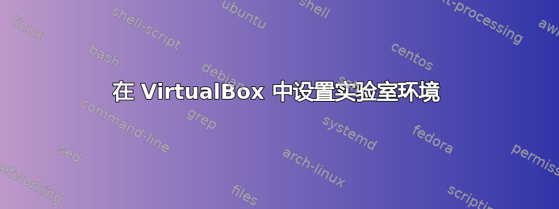 在 VirtualBox 中设置实验室环境