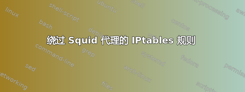 绕过 Squid 代理的 IPtables 规则