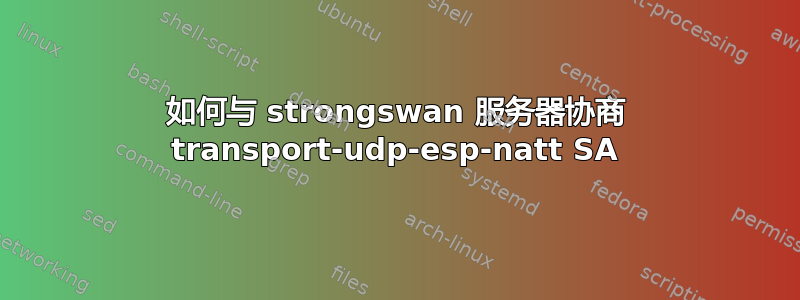 如何与 strongswan 服务器协商 transport-udp-esp-natt SA