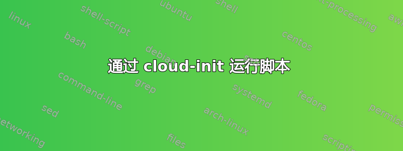 通过 cloud-init 运行脚本