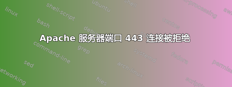 Apache 服务器端口 443 连接被拒绝