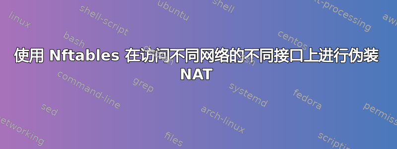 使用 Nftables 在访问不同网络的不同接口上进行伪装 NAT