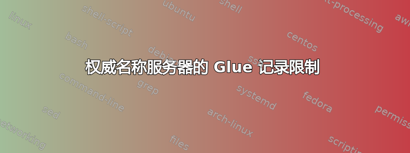 权威名称服务器的 Glue 记录限制