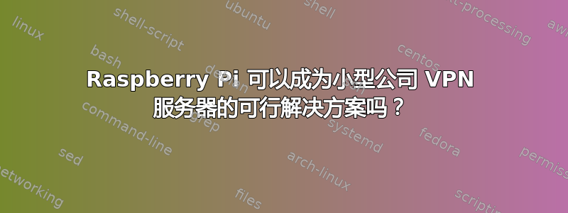 Raspberry Pi 可以成为小型公司 VPN 服务器的可行解决方案吗？