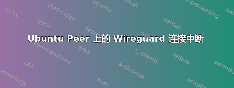 Ubuntu Peer 上的 Wireguard 连接中断