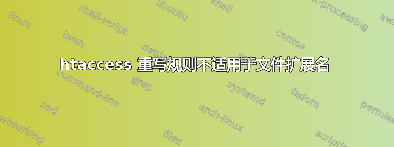 htaccess 重写规则不适用于文件扩展名