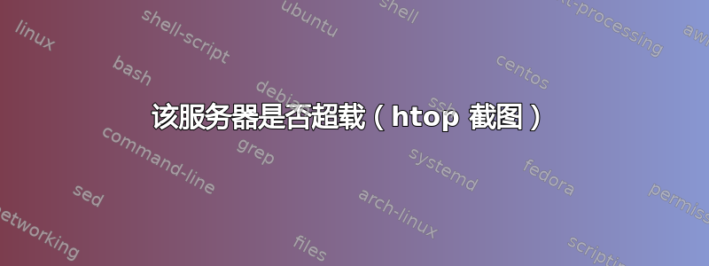 该服务器是否超载（htop 截图）