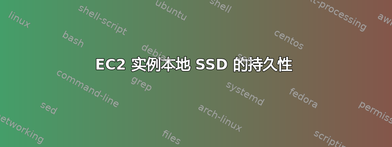 EC2 实例本地 SSD 的持久性