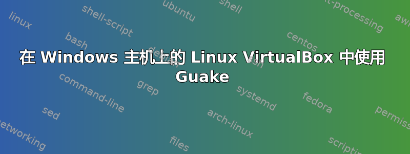 在 Windows 主机上的 Linux VirtualBox 中使用 Guake