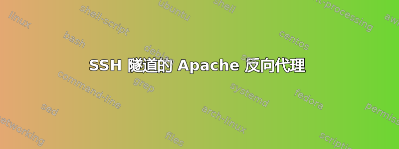 SSH 隧道的 Apache 反向代理