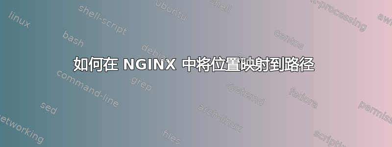 如何在 NGINX 中将位置映射到路径