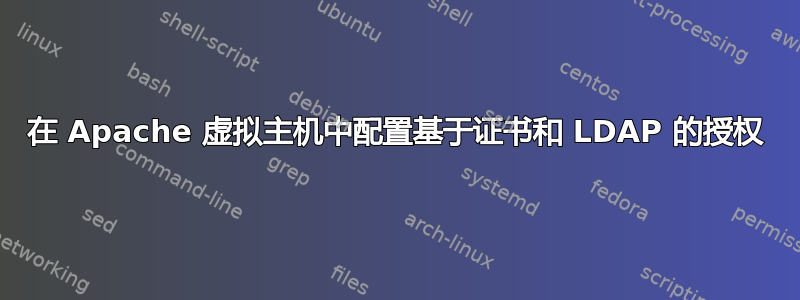 在 Apache 虚拟主机中配置基于证书和 LDAP 的授权