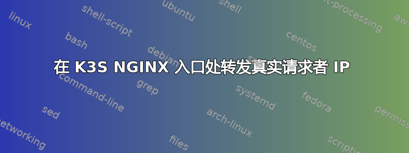 在 K3S NGINX 入口处转发真实请求者 IP