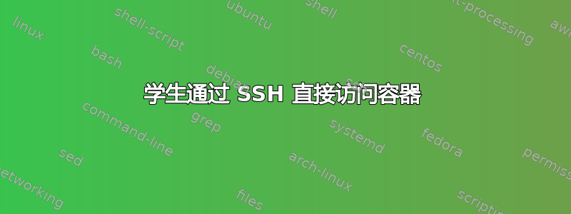 学生通过 SSH 直接访问容器