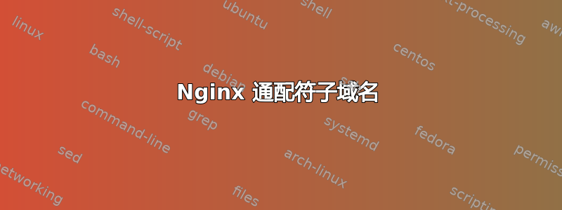 Nginx 通配符子域名