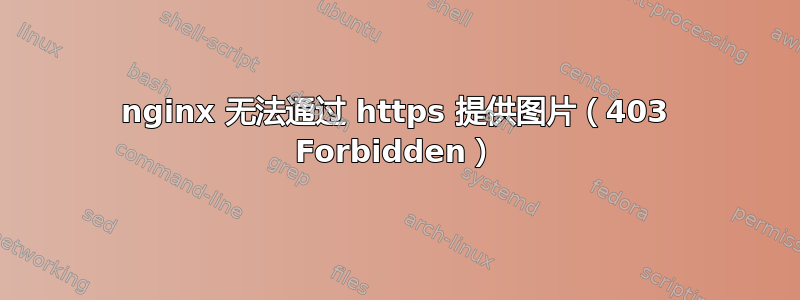 nginx 无法通过 https 提供图片（403 Forbidden）