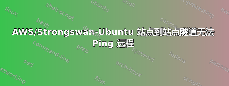 AWS/Strongswan-Ubuntu 站点到站点隧道无法 Ping 远程