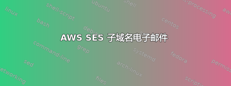 AWS SES 子域名电子邮件