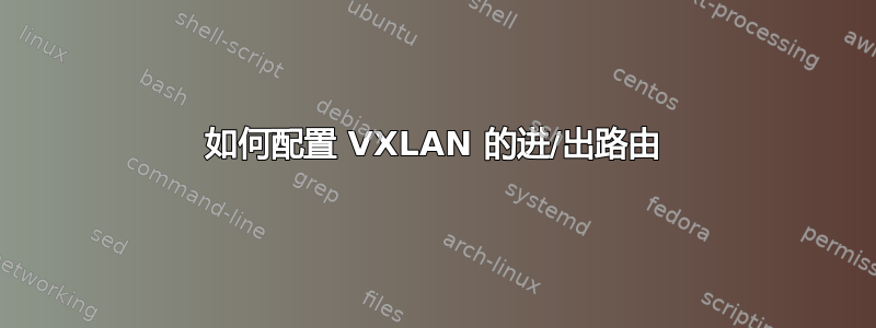 如何配置 VXLAN 的进/出路由