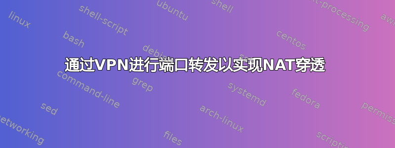 通过VPN进行端口转发以实现NAT穿透