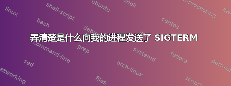 弄清楚是什么向我的进程发送了 SIGTERM