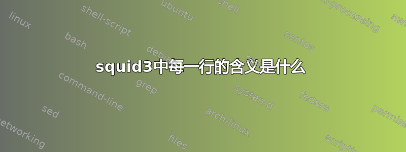 squid3中每一行的含义是什么