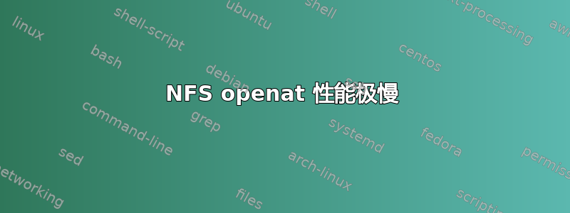 NFS openat 性能极慢