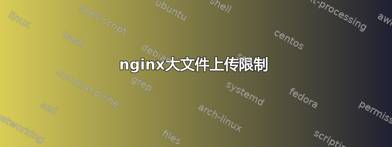 nginx大文件上传限制