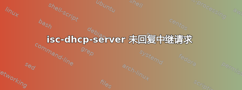 isc-dhcp-server 未回复中继请求