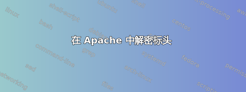 在 Apache 中解密标头