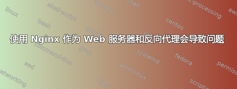 使用 Nginx 作为 Web 服务器和反向代理会导致问题