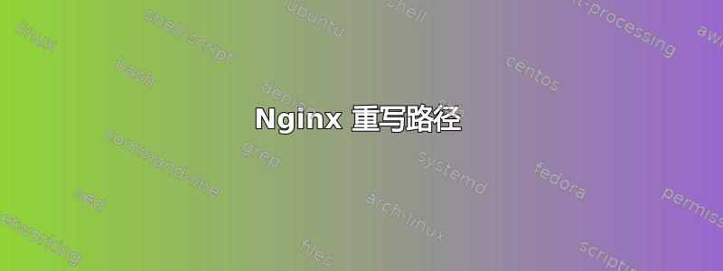 Nginx 重写路径