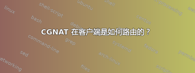 CGNAT 在客户端是如何路由的？