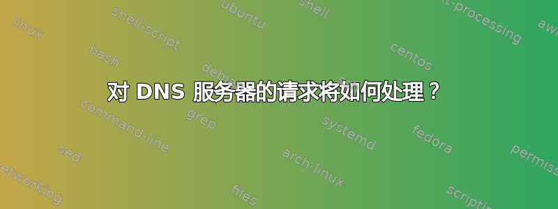 对 DNS 服务器的请求将如何处理？