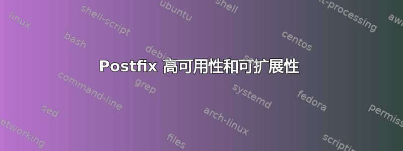 Postfix 高可用性和可扩展性