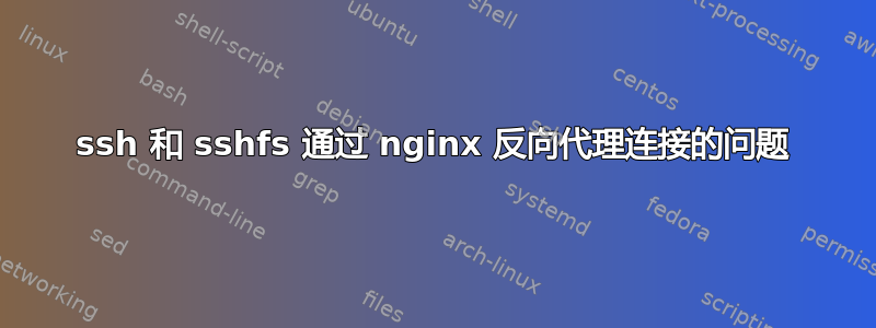 ssh 和 sshfs 通过 nginx 反向代理连接的问题