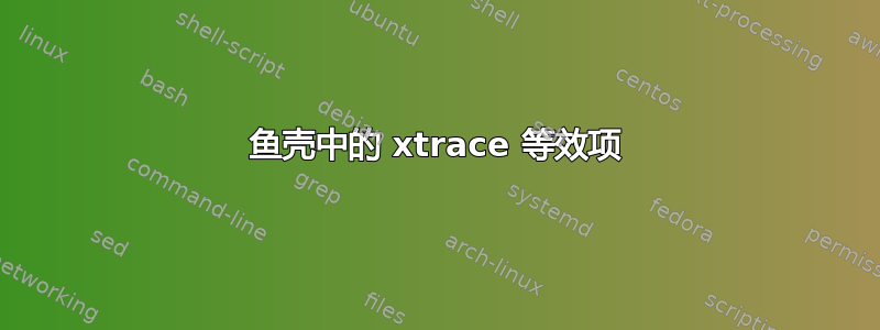 鱼壳中的 xtrace 等效项