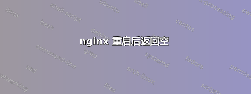 nginx 重启后返回空