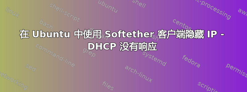 在 Ubuntu 中使用 Softether 客户端隐藏 IP - DHCP 没有响应