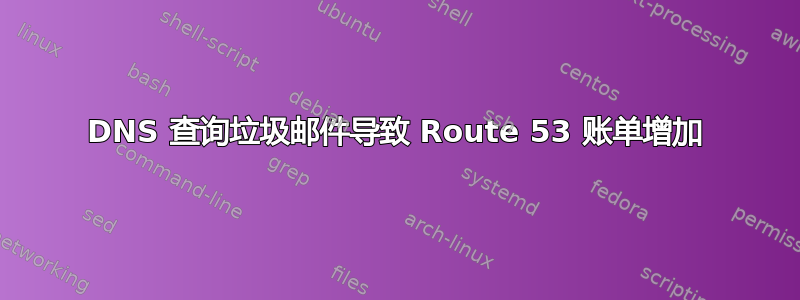 DNS 查询垃圾邮件导致 Route 53 账单增加