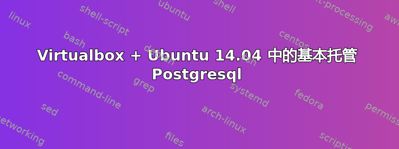 Virtualbox + Ubuntu 14.04 中的基本托管 Postgresql