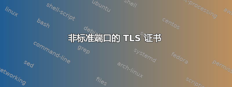 非标准端口的 TLS 证书