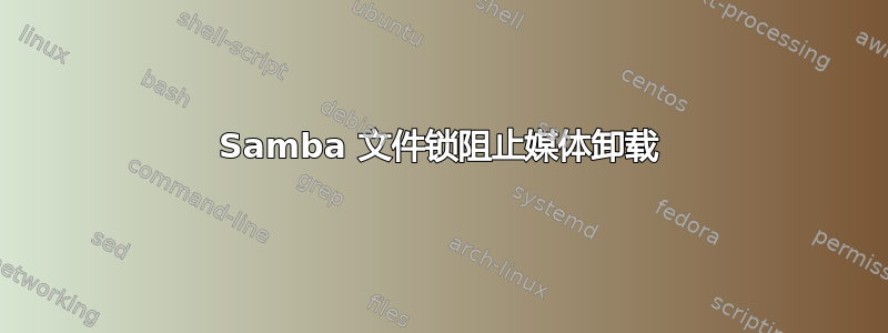 Samba 文件锁阻止媒体卸载