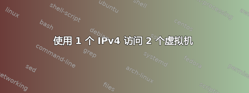 使用 1 个 IPv4 访问 2 个虚拟机